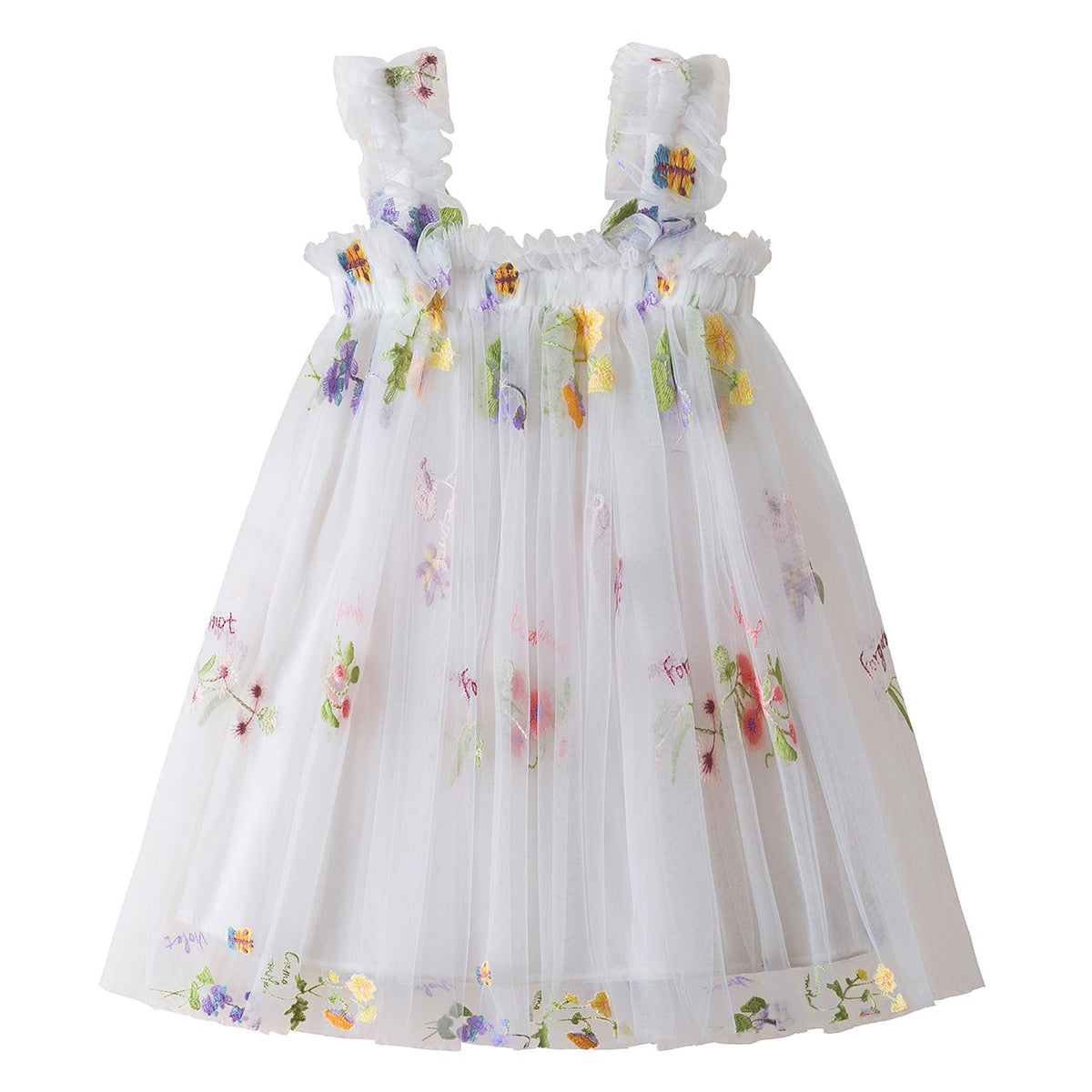 Nileafes Toddler Summer Dress Baby Girl Strap Floral A Line Dress Sleeveless Beach Butterfly Sundress for Toddler Girl