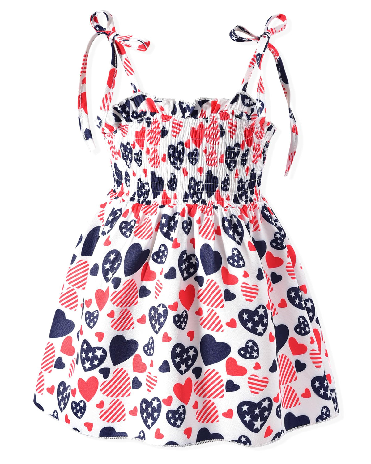 Aalizzwell Infant Baby Girls Spaghetti Strap Smocking Dress