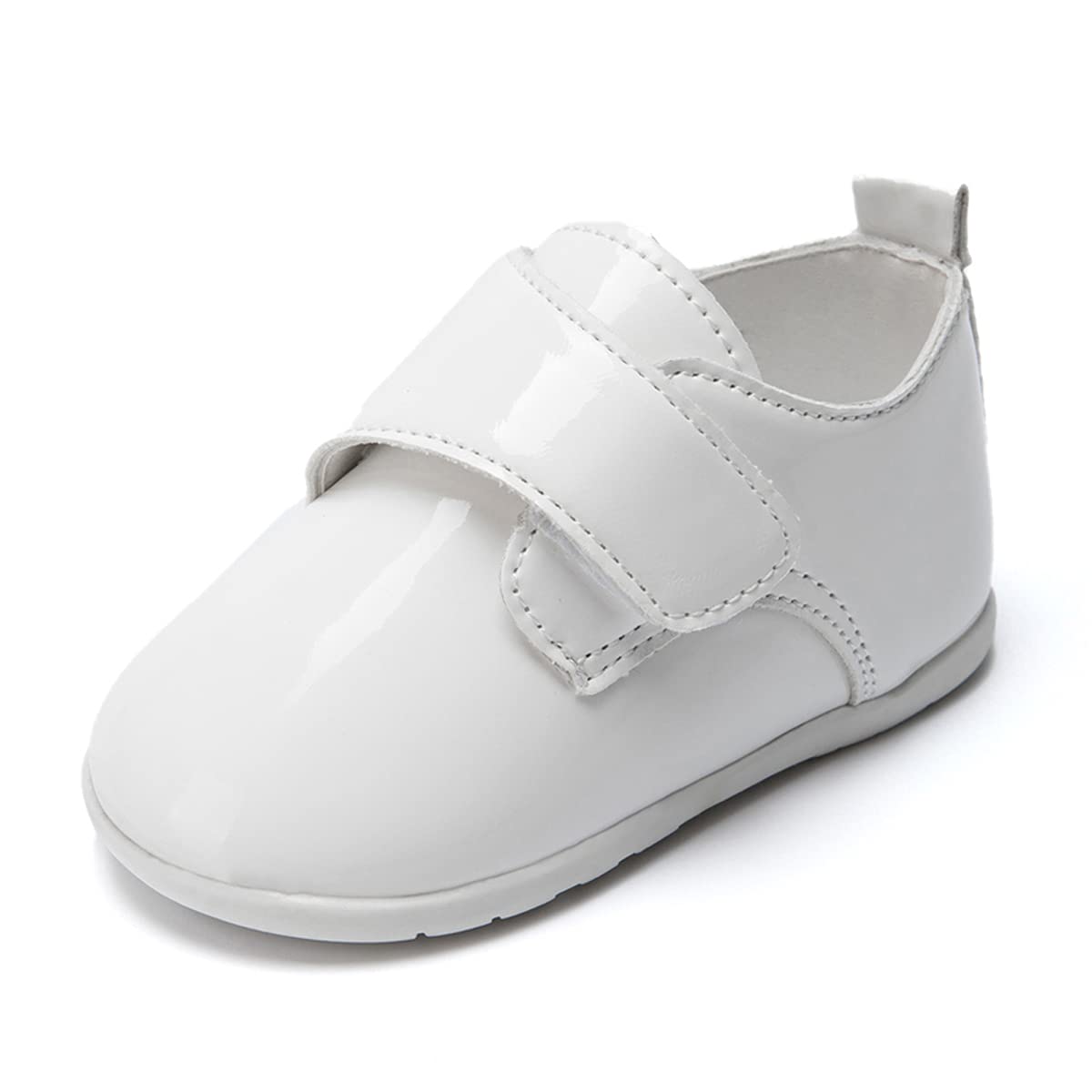 ohsofy Infant Baby Boy Oxford Shoes PU Leather Loafers Rubber and Soft Sole Wedding Dress Shoes Toddler Girl Baby Walking Shoes
