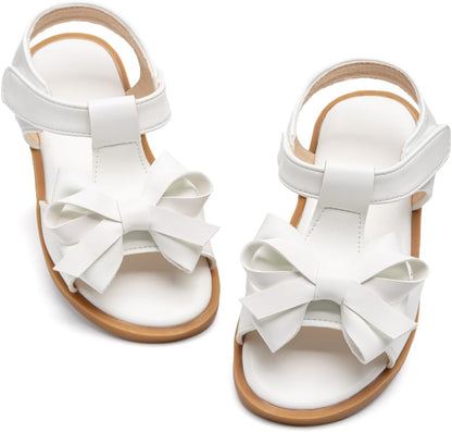 Toddler Girls Sandals Little Girl Summer Flat Sandal Baby Open Toe Outdoor Beach Holiday Dress Shoes