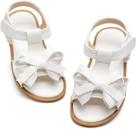 Toddler Girls Sandals Little Girl Summer Flat Sandal Baby Open Toe Outdoor Beach Holiday Dress Shoes