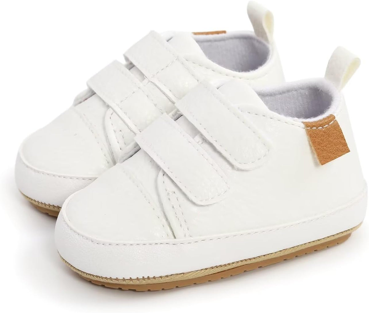 Baby Boys Girls Shoes Non-Slip Rubber Sole High-Top PU Leather Sneakers Infant First Walking Shoes Toddler Crib Shoes Newborn Loafers Flats.