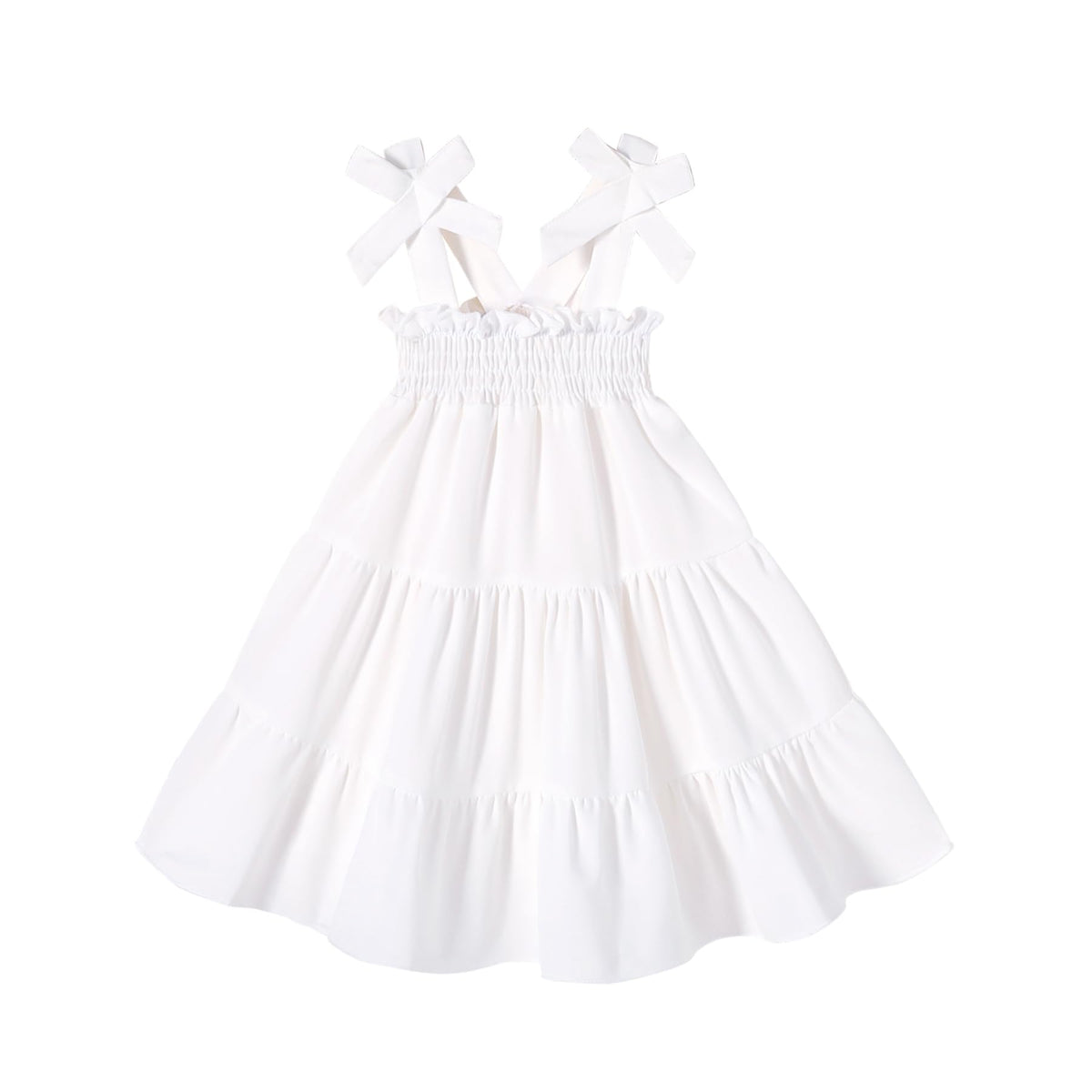 HAPPYMA Toddler Girl Summer Dress Floral Sleeveless Baby Outfits