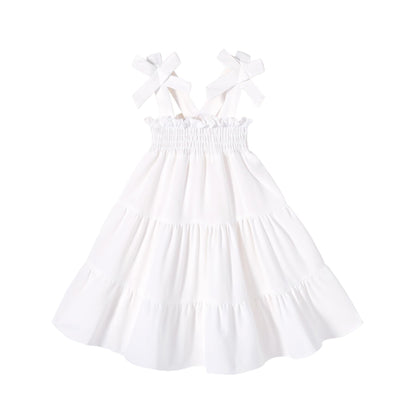 HAPPYMA Toddler Girl Summer Dress Floral Sleeveless Baby Outfits