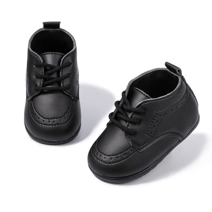 ohsofy Infant Baby Boy Oxford Shoes PU Leather Loafers Rubber and Soft Sole Wedding Dress Shoes Toddler Girl Baby Walking Shoes