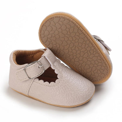 Infant Baby Girls Princess Wedding Dress Mary Jane Flats,Toddler Soft Sole Prewalker Sparkly Lightweight Shoes