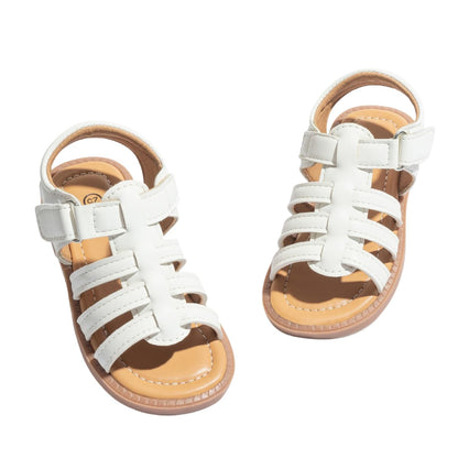 Toddler Girls Sandals Little Girl Summer Flat Sandal Baby Open Toe Outdoor Beach Holiday Dress Shoes