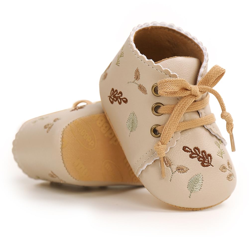 Baby Girls Mary Jane Flats Non-Slip Soft Sole Infant Newborn Walking Shoes Princess Wedding Dress Shoe