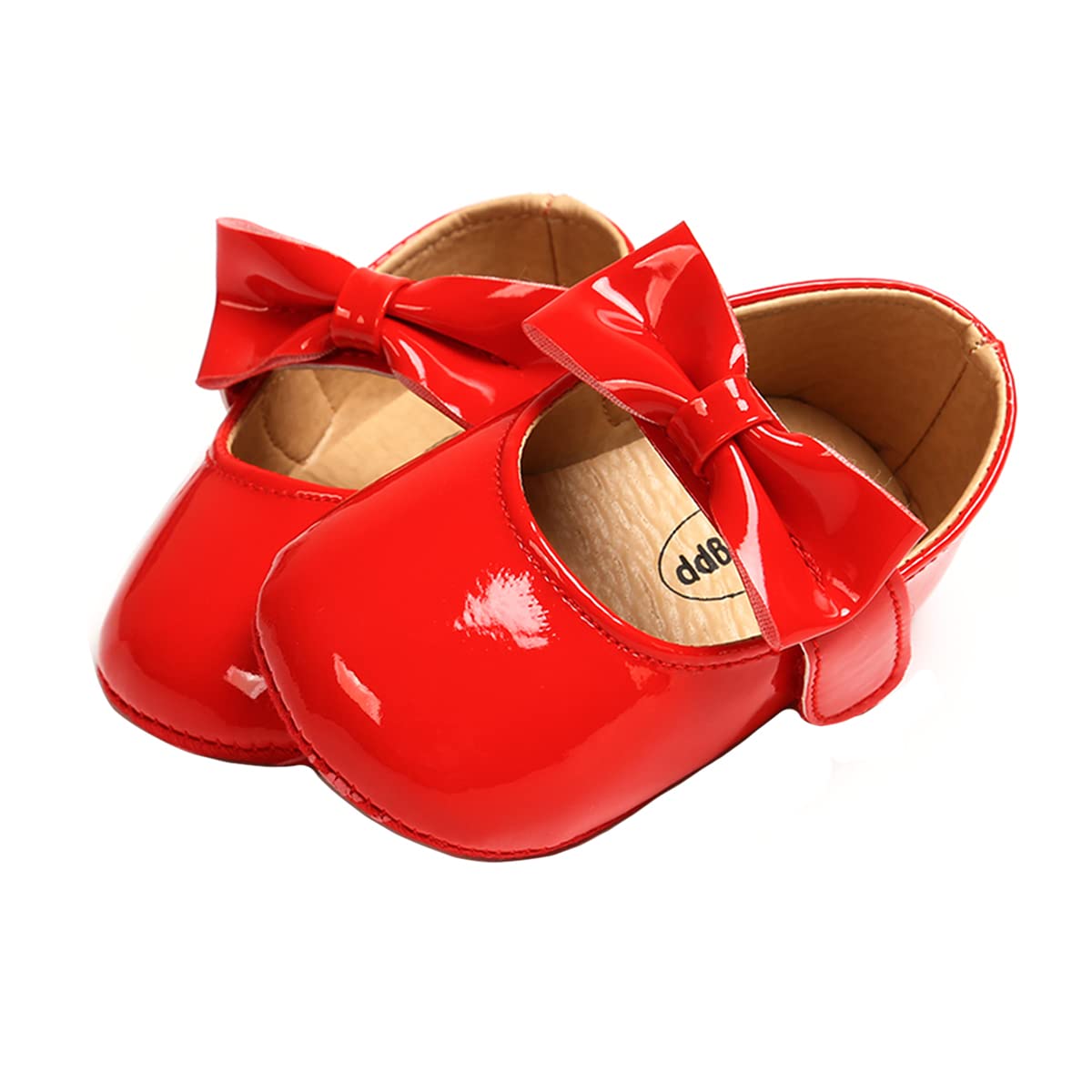 Baby Girls Mary Jane Flats with Bowknot Floral Princess Wedding Dress Shoes Soft Newborn Infant Crib First Walkers Prewalker