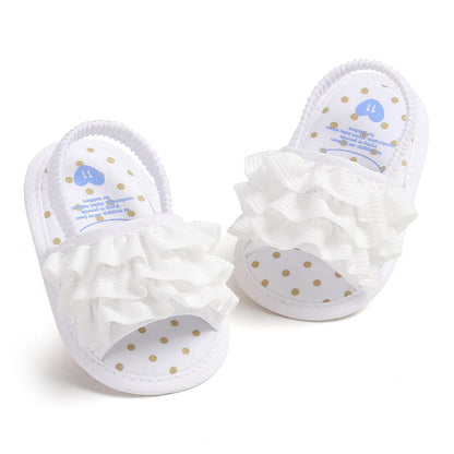 Ohwawadi Baby Boys Girls Sandals Soft Sole Summer Infant Wedding Dress Flat Shoes Beach Sandal Newborn Crib Shoes First Walkers