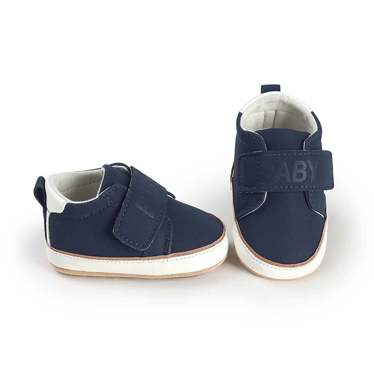 HsdsBebe Baby Boys Girls Pu Leather Hard Bottom Walking Sneakers Toddler Rubber Sole First Walkers Infant Cartoon Slippers Crib Shoes