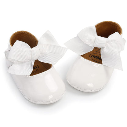 Baby Shoes Mary Jane Flats Non Slip Soft Sole Infant Toddler Sneakers First Walkers Party Christmas Dress Shoes
