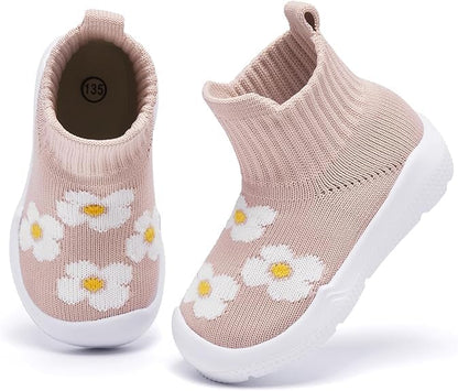 MORENDL Baby Shoes Toddler Walking Sock Shoes Infant Boy Girl Slip On Sneakers First Walker Slippers