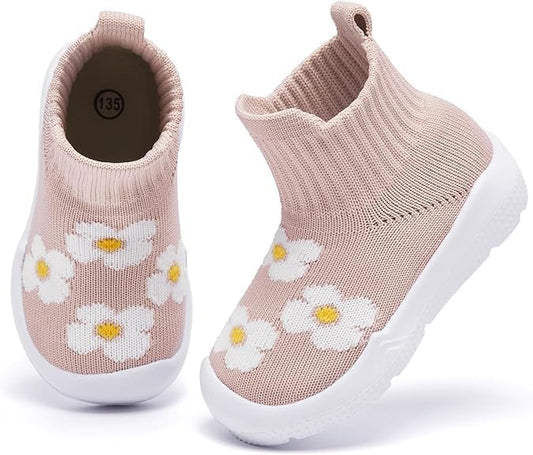 MORENDL Baby Shoes Toddler Walking Sock Shoes Infant Boy Girl Slip On Sneakers First Walker Slippers