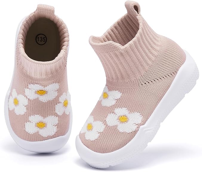 MORENDL Baby Shoes Toddler Walking Sock Shoes Infant Boy Girl Slip On Sneakers First Walker Slippers