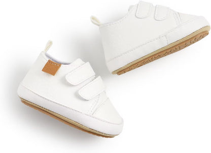 Baby Boys Girls Shoes Non-Slip Rubber Sole High-Top PU Leather Sneakers Infant First Walking Shoes Toddler Crib Shoes Newborn Loafers Flats.