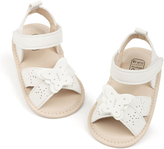 CENCIRILY Infant Baby Girls Boys Sandals Summer Beach Outdoor Bowknot Soft Rubber Sole Toddler Princess Dress Flats Walking Shoes