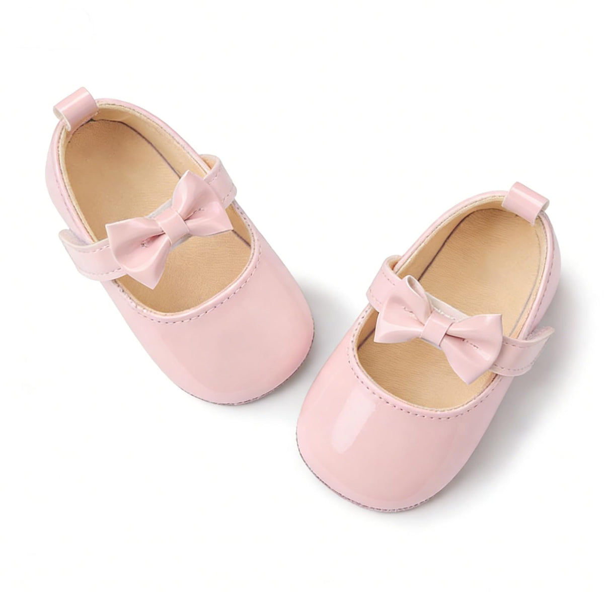 Baby Girls Mary Jane Flats Floral Princess Dress Crib Soft Sole Baby Shoes Infant First Walking Shoes