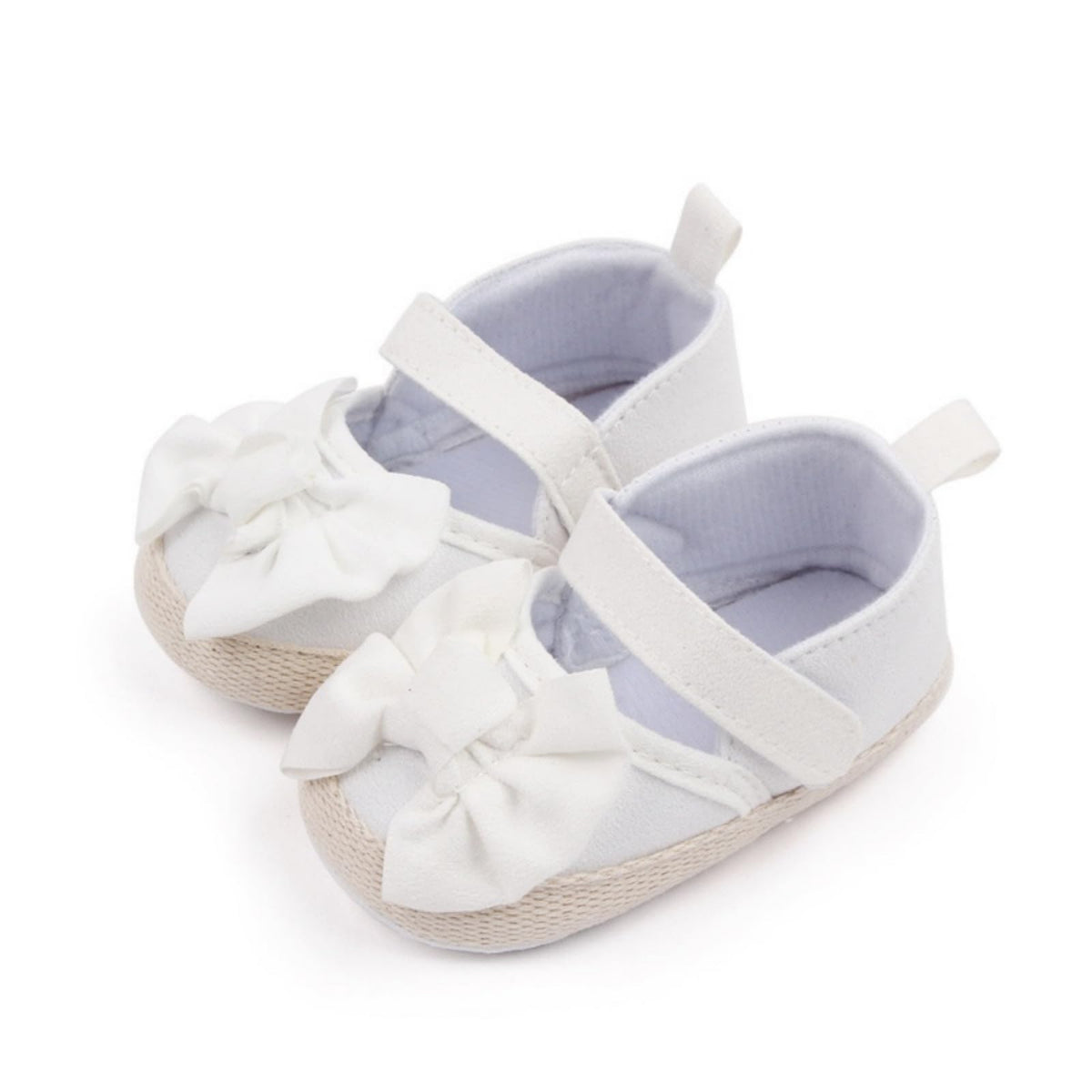 Baby Girls Mary Jane Flats Shoes with Non-Slip Soft Sole Toddler First Walkers Newborn Princess Dress Shoes