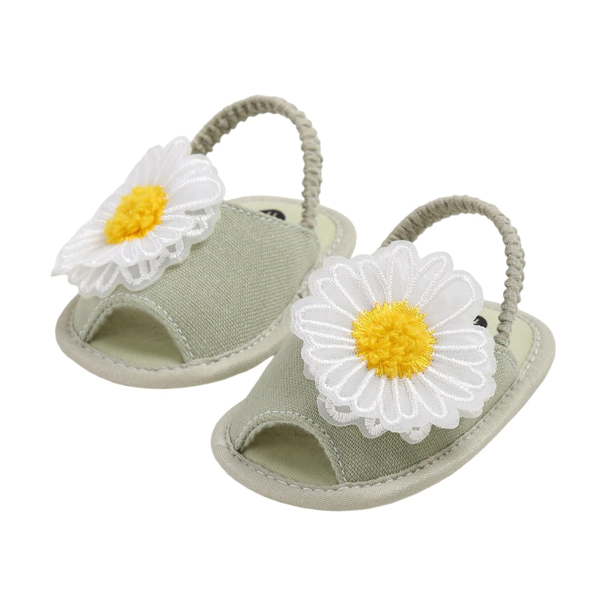 Baby Girl Sandals Flower Bowknot Soft Sole Anti Slip Rubber Wedding Dress Flats Toddler First Walking Shoes