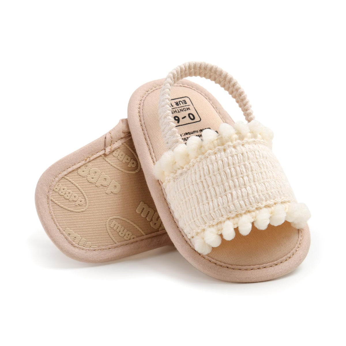 Ohwawadi Baby Boys Girls Sandals Soft Sole Summer Infant Wedding Dress Flat Shoes Beach Sandal Newborn Crib Shoes First Walkers