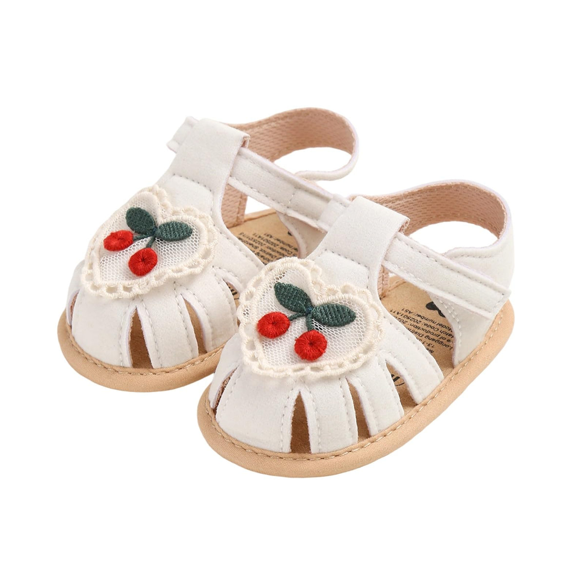 Baby Girl Sandals Flower Bowknot Soft Sole Anti Slip Rubber Wedding Dress Flats Toddler First Walking Shoes
