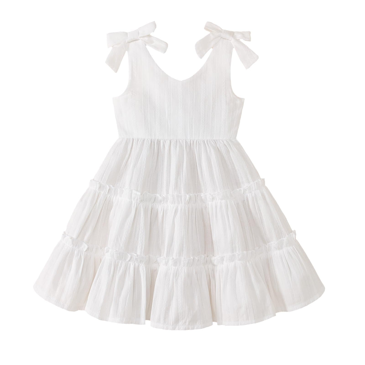 Toddler Girl Summer Dress Boho Floral Sleeveless Ruffled Dresses Baby Girls Beach Sundress Outfit