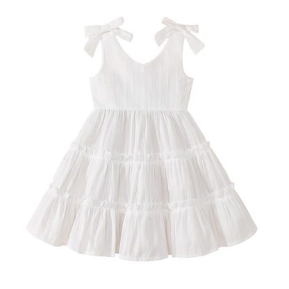 Toddler Girl Summer Dress Boho Floral Sleeveless Ruffled Dresses Baby Girls Beach Sundress Outfit