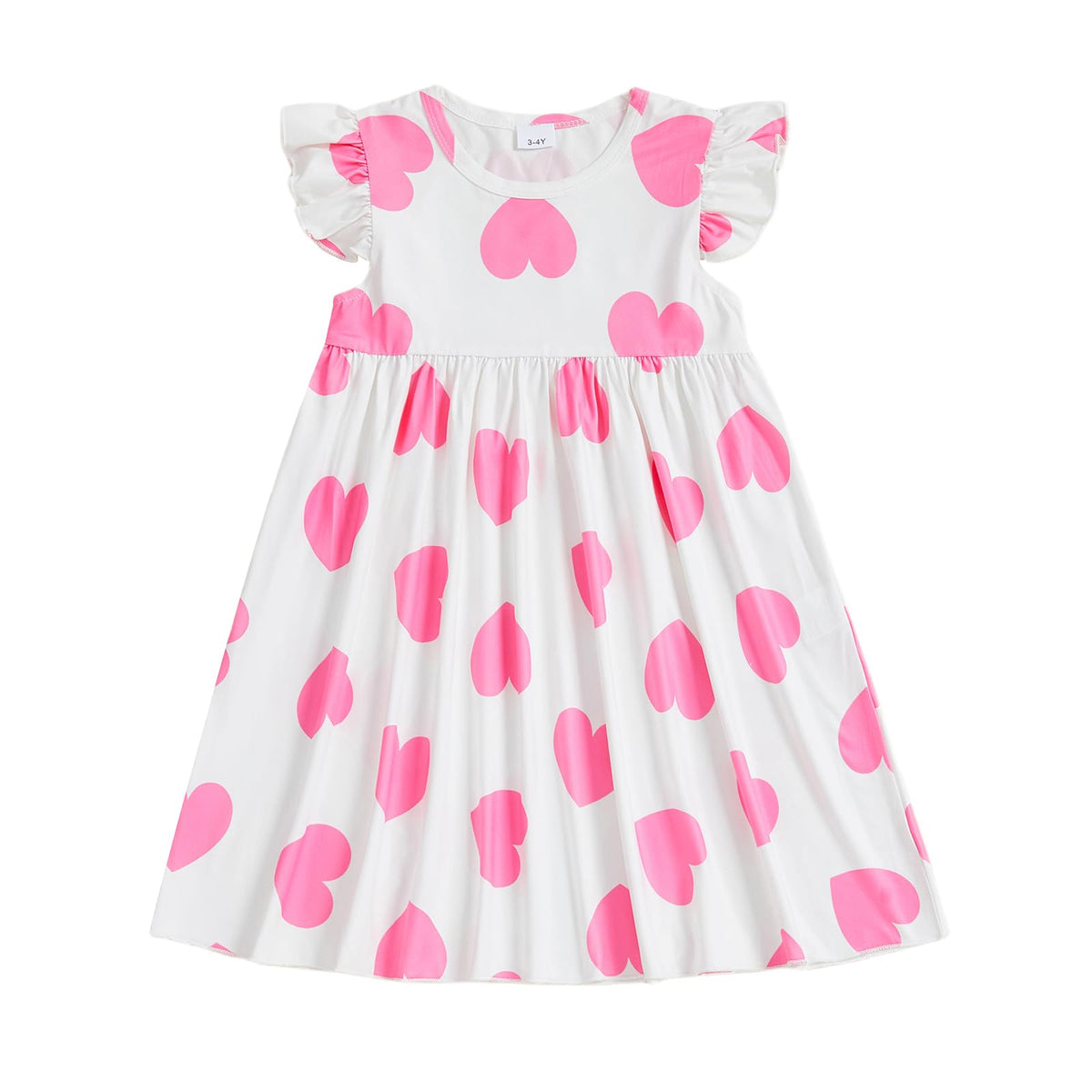 Toddler Baby Girls' Dresses Kid Little Girls Summer Outfit Casual Cartoon Round Neck A-Line Beach Dresses