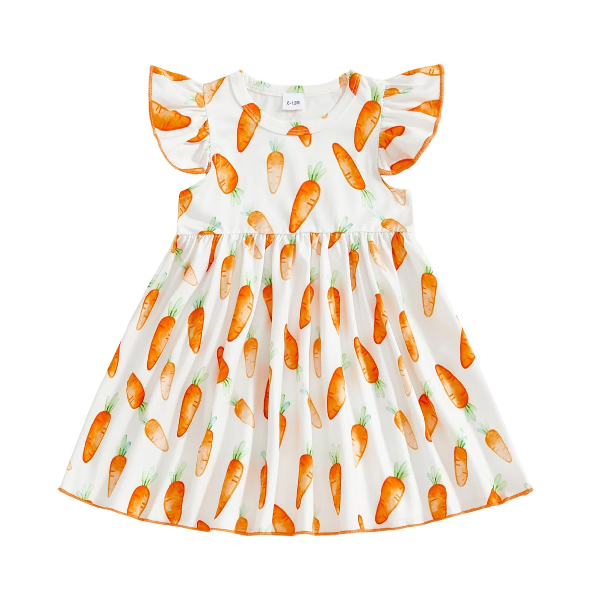 Toddler Baby Girls' Dresses Kid Little Girls Summer Outfit Casual Cartoon Round Neck A-Line Beach Dresses