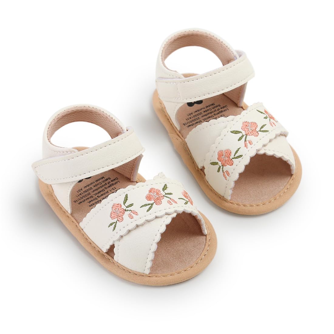 Infant Baby Girls Sandals Summer Baby Wedding Dress Flat Shoes Newborn Crib Shoes First Walkers Prewalkers Shoes