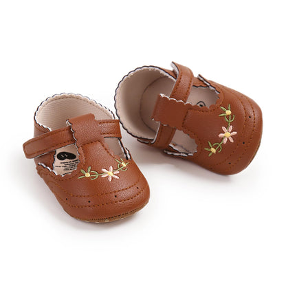 Baby Shoes Mary Jane Flats Non Slip Soft Sole Infant Toddler Sneakers First Walkers Party Christmas Dress Shoes