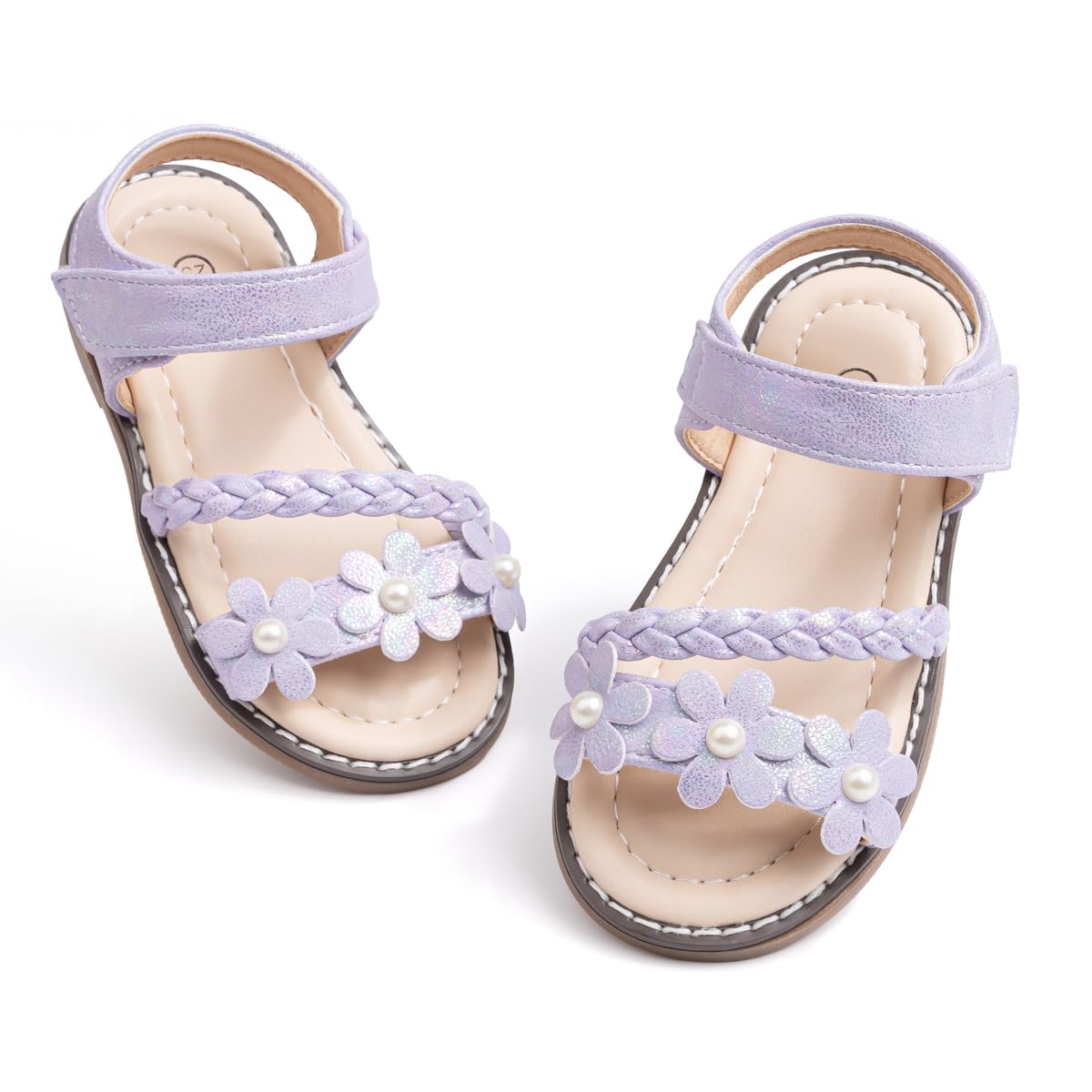Toddler Girls Sandals Little Girl Summer Flat Sandal Baby Open Toe Outdoor Beach Holiday Dress Shoes