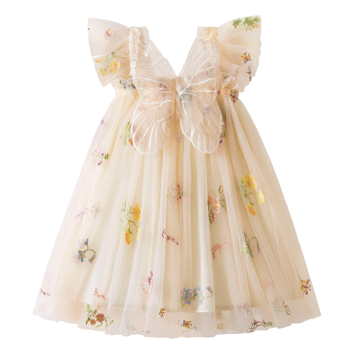 TTYAOVO Toddler Baby Girl Fairy Tulle Princess Dress