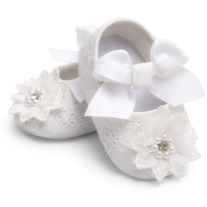 Baby Shoes Mary Jane Flats Non Slip Soft Sole Infant Toddler Sneakers First Walkers Party Christmas Dress Shoes