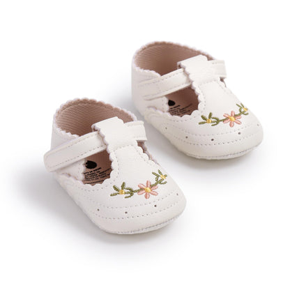 Baby Shoes Mary Jane Flats Non Slip Soft Sole Infant Toddler Sneakers First Walkers Party Christmas Dress Shoes