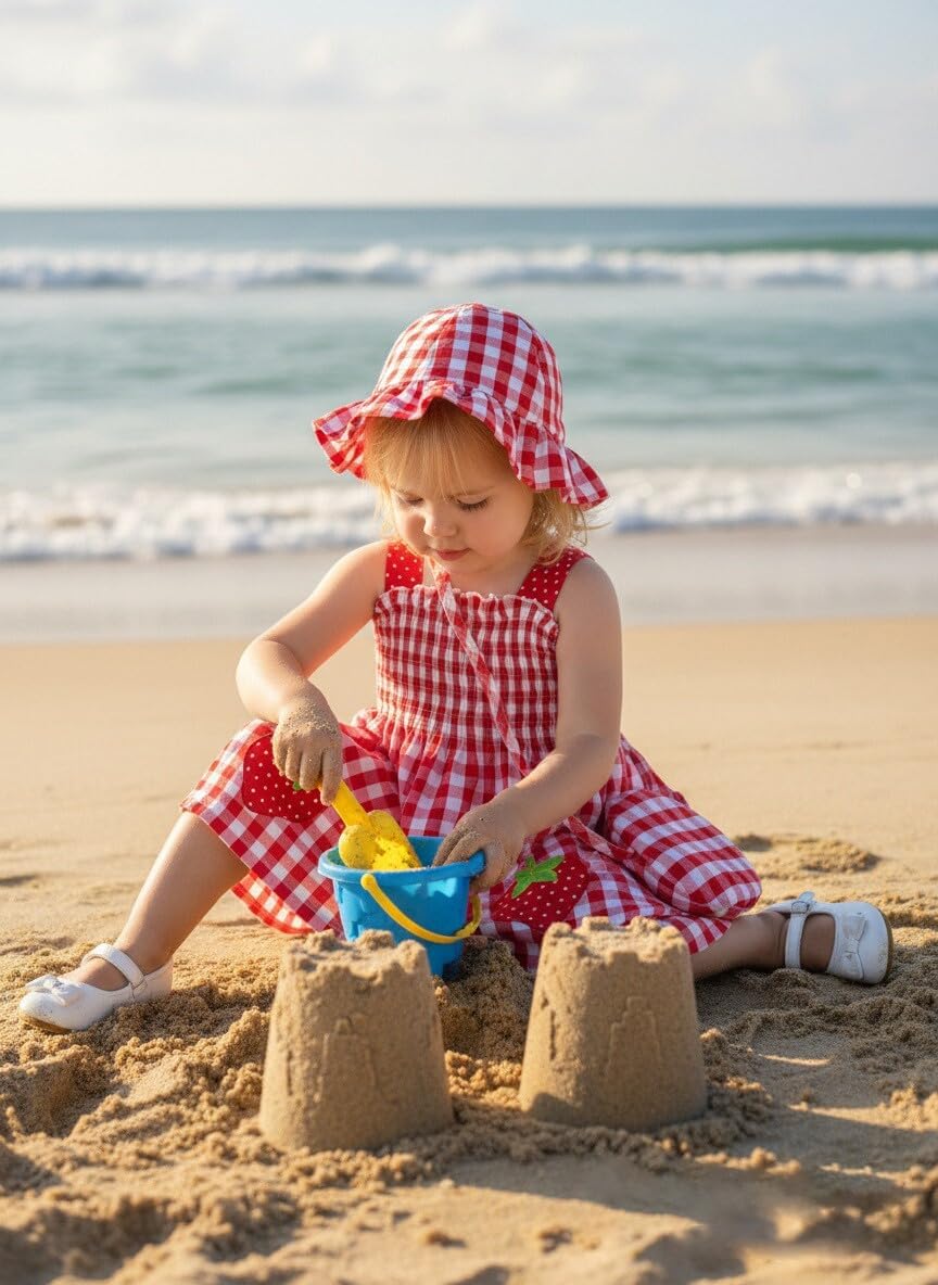 Renotemy Baby Girl Dresses Cute Summer Baby Girl Clothes Gifts 3Months-3T