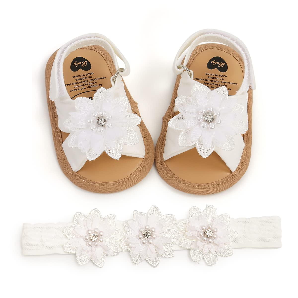 Baby Girls Mary Jane Flats with Bowknot Floral Princess Wedding Dress Shoes Soft Newborn Infant Crib First Walkers Prewalker