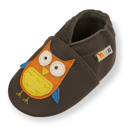 YALION Baby Boys Girls Moccasins Slippers, Soft Sole Baby Leather Shoes, Anti-Slip Baby Walking Crib Shoes for Infant Toddler Prewalker