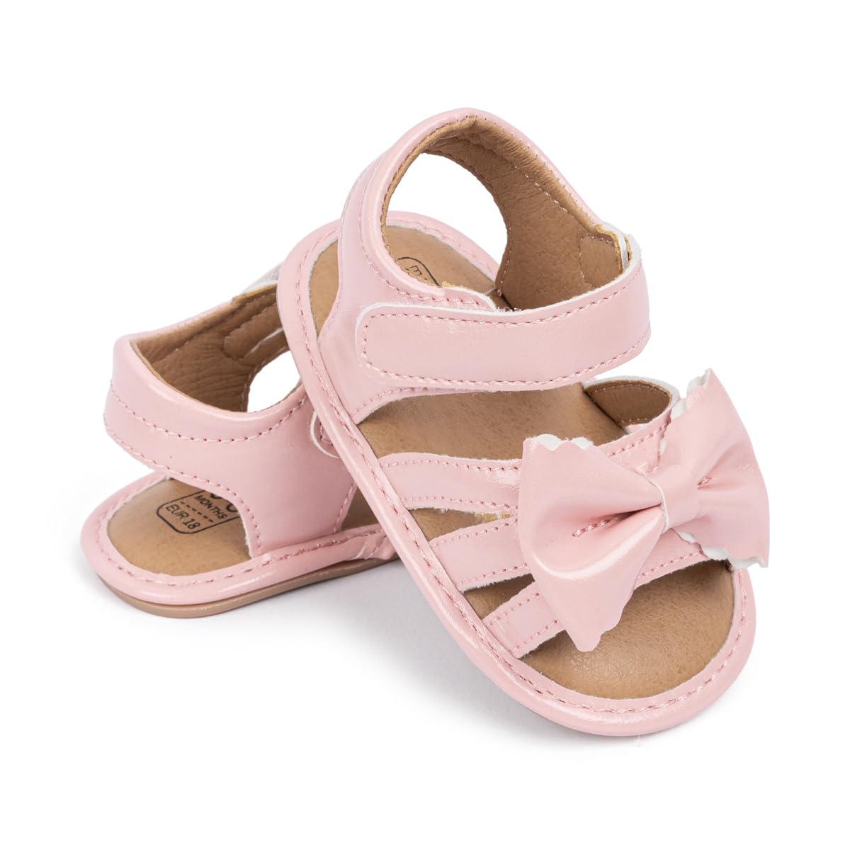 CENCIRILY Infant Baby Girls Boys Sandals Summer Beach Outdoor Bowknot Soft Rubber Sole Toddler Princess Dress Flats Walking Shoes