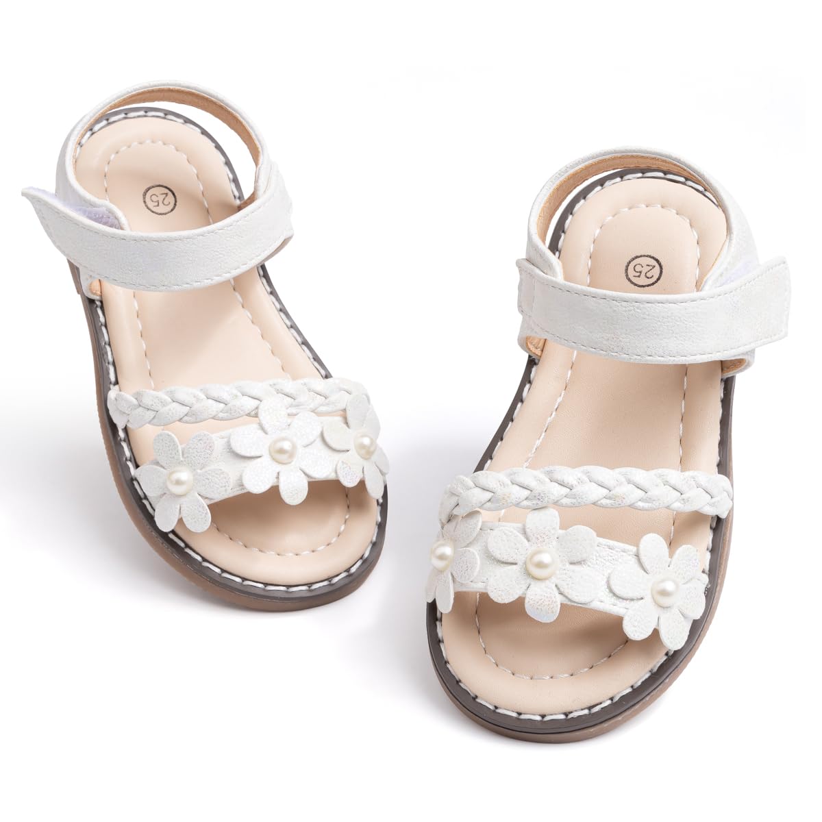 Toddler Girls Sandals Little Girl Summer Flat Sandal Baby Open Toe Outdoor Beach Holiday Dress Shoes