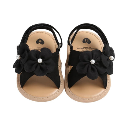 LAFEGEN Infant Baby Girls Summer Sandals Newborn Toddler First Walker Crib Dress Shoes (0-18Months)