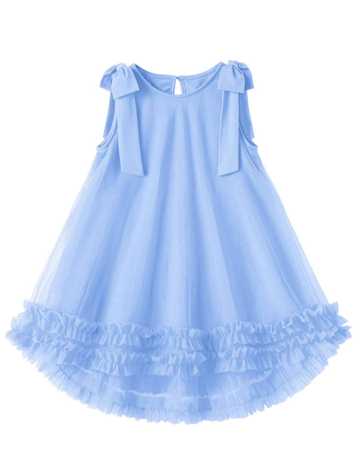 Arshiner Toddler Girl Tulle Dress Baby Girl Tutu Birthday Party Princess Dresses Tiered High Low Summer Sundress for 2-8Y
