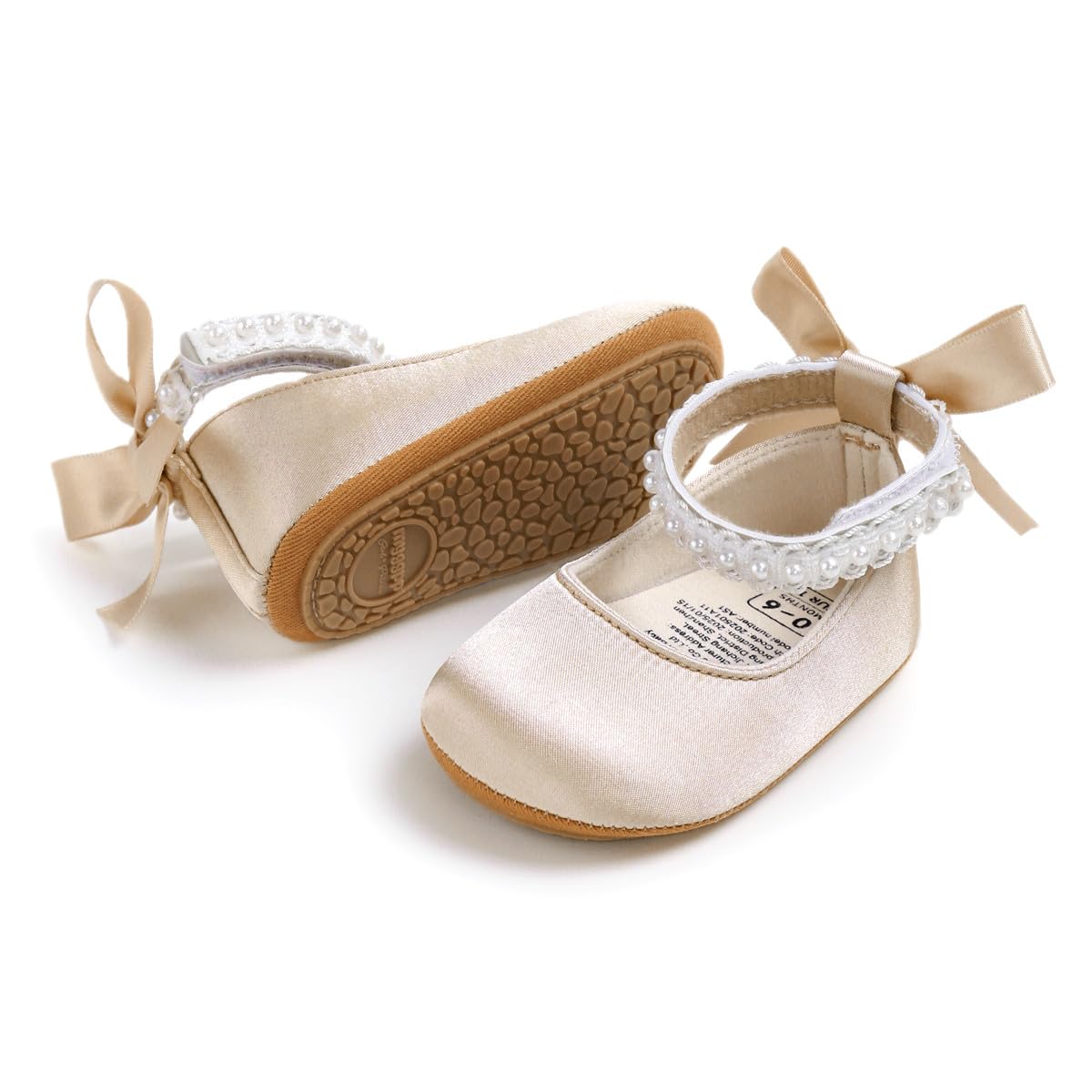 Baby Shoes Mary Jane Flats Non Slip Soft Sole Infant Toddler Sneakers First Walkers Party Christmas Dress Shoes