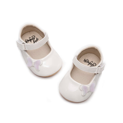 HONGTEYA Baby Girls Shoes Infant Mary Jane Flats Non Slip Newborn Moccasins