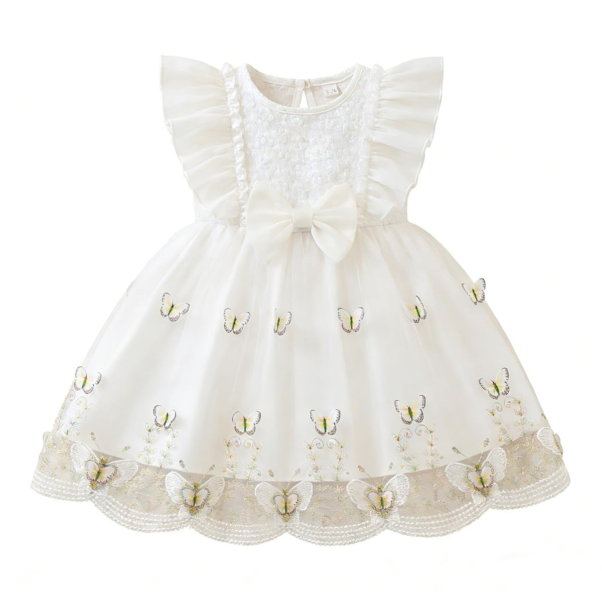 NNJXD Baby Girl Butterfly Dress Toddler Summer Tutu Princess Tulle Dresses
