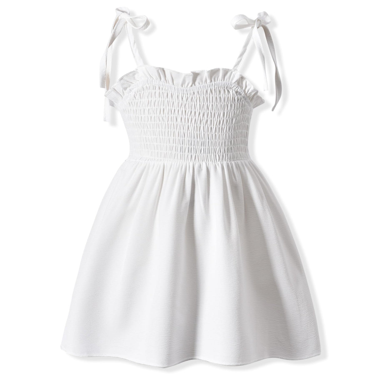 Aalizzwell Infant Baby Girls Spaghetti Strap Smocking Dress