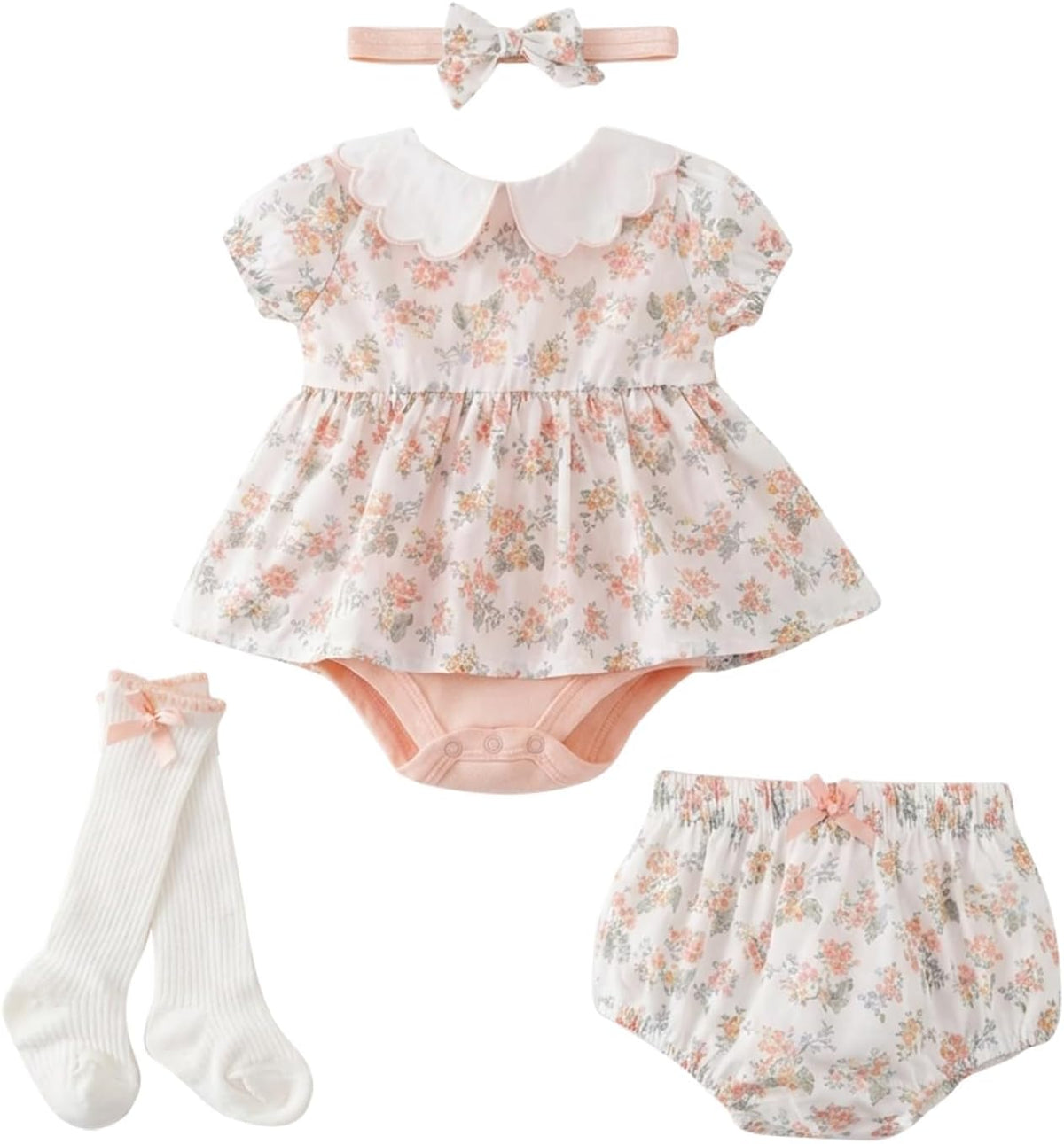 Infant Baby Girl Bodysuit Dress Summer Outfits Clothes