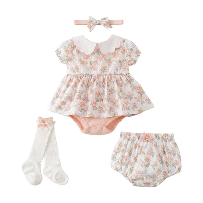 Infant Baby Girl Bodysuit Dress Summer Outfits Clothes