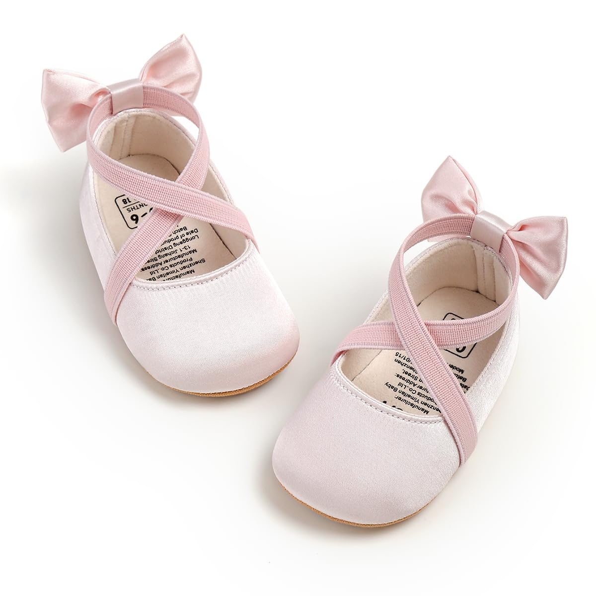 Baby Shoes Mary Jane Flats Non Slip Soft Sole Infant Toddler Sneakers First Walkers Party Christmas Dress Shoes